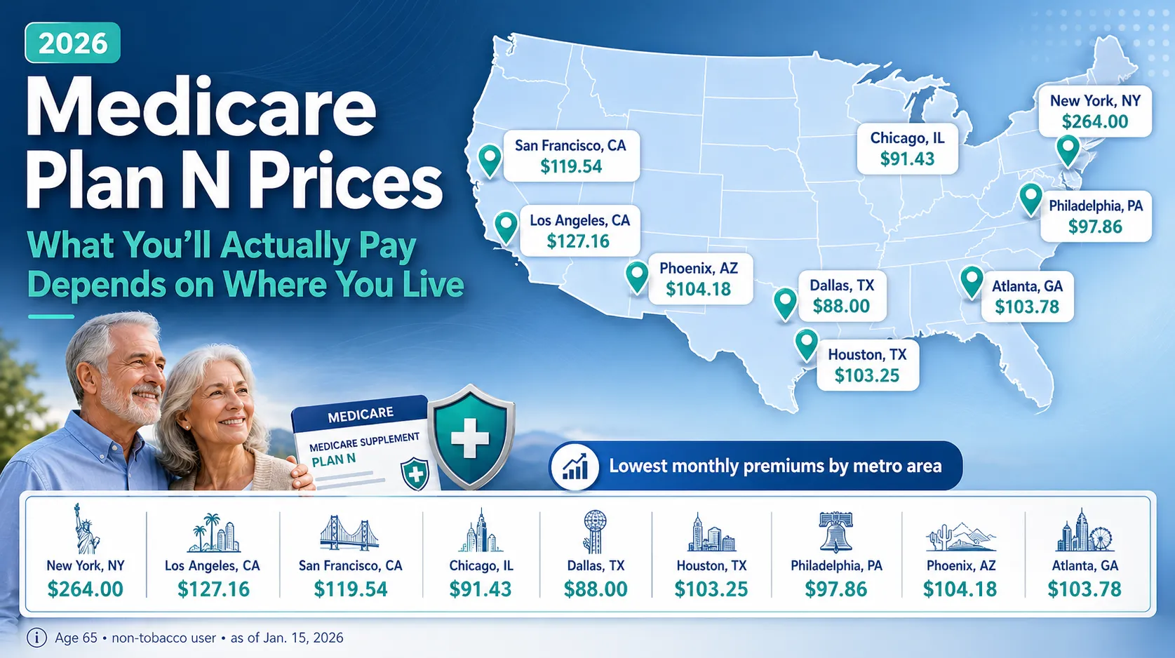 2026 Medicare Plan N Prices in Stafford, VA Compared to Other States